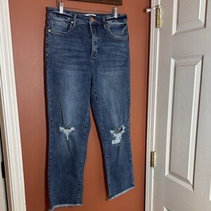 Blue Distressed Women’s Jeans - RFM Denim